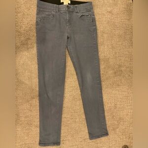 Democracy “Ab”solution Jeans Comfort Skinny Pants Grey Stretch Women’s Size 6